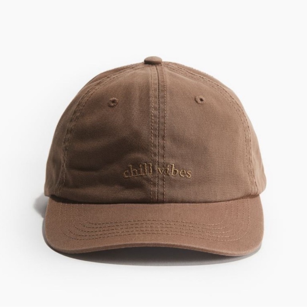 Brown 'Chill Vibes' Baseball Cap